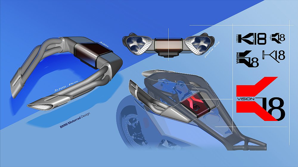 Concept drawings of the Vision K18's staged intake system.